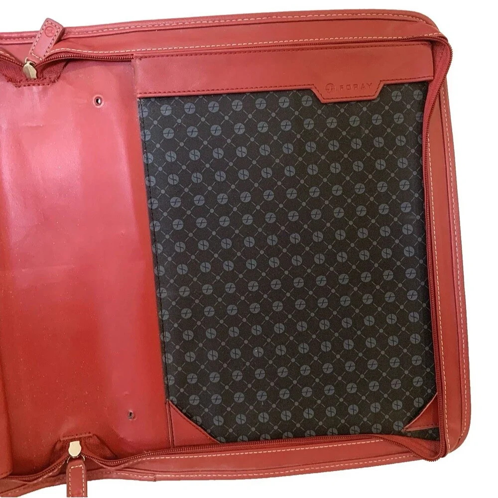 Foray 4-Compartment Organizer Padfolio Briefcase.14” x 12” x 3.25” Calculator